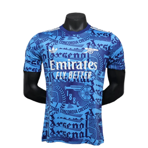 Camisa Pré-Jogo Arsenal 25/26 - Azul - Versão Jogador