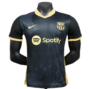Camisa Barcelona 25/26 Edição Especial - Preta - Versão Jogador