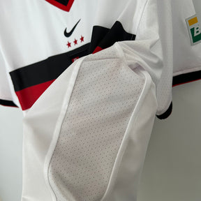 Camisa Retro Flamengo Away Nike 2001 Torcedor Masculino Branco