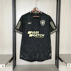 Camisa Botafogo 24/25 Away Torcedor Masculina + Patrocínios - Preto
