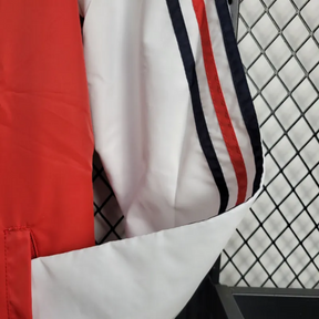 Jaqueta Corta Vento Flamengo 24/25 Adidas - Vermelha e Branca
