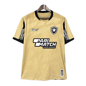 Camisa Botafogo Goleiro 24/25 Torcedor Reebok Masculina + Patrocínios - Dourado