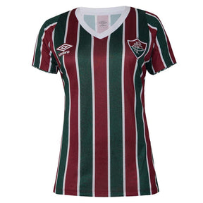 Camisa Fluminense I 24/25 Torcedor Umbro Feminino - Tricolor