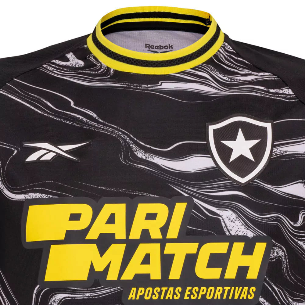 Camisa Botafogo Fourth 24/25 Torcedor Masculina Patrocínios - Preta
