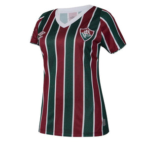 Camisa Fluminense I 24/25 Torcedor Umbro Feminino - Tricolor
