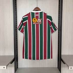 Camisa Fluminense 24/25 Home Torcedor Masculina + Patrocínios - Vermelho